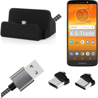 Docking Station für Motorola Moto E5 Plus Dual-SIM + USB-Typ C und Micro-USB-An