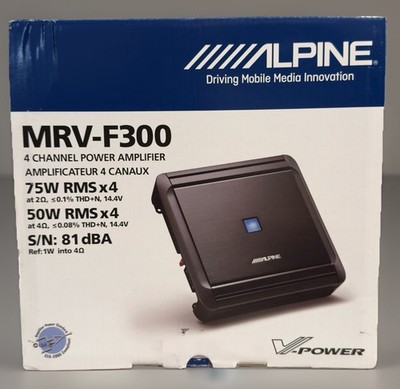 Alpine MRV-F300 V-Power 4 Channel Car Amplifier 600W Peak New Old Stock NOS Amp