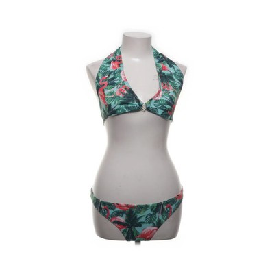 Backbone, Bikini, Größe: L, Elasthan/Polyamid, Grün/Mehrfarbig, Blumen #ajs