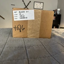 1/2" Black 3:1 Pitch Wire Binding Spines – 32 Loop – 100 Pack – Twin Loop