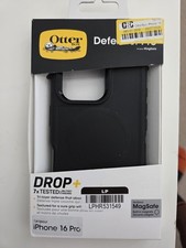 OtterBox Defender Pro For iPhone 16 Pro Case MagSafe Black Rugged Tough Magnetic