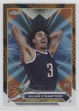 2023-24 Topps Chrome Orange Basketball Refractor Julian Strawther #134 1g9p