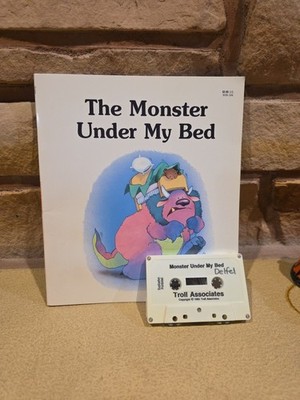 The Monster Under My Bed (Book & Cassette, 1985) - Vintage Kids Read-Along -Good