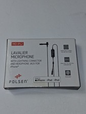 Polsen MO-IPL2 Lavalier Microphone Lightning w/ Headphone Jack for iPhone iPad