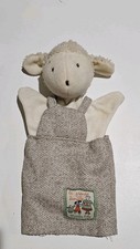 Moulin Roty Albert the Sheep Plush hand puppet Authentic EUC La grande famille