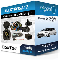 für Toyota Yaris 02.2020-Jetzt Towtec E-Satz 7Polig Fahrzeugspezifisch NEU