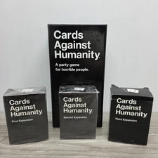 Cards Against Humanity Playing Cards Original + 1,2,3 Expansion Packs - Complete