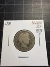 USA Barber Silver Quarter 1899 P 25c