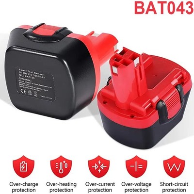 3X 5000mAh Akku Für Bosch 12V BAT043 BAT045 BAT139 PSR 12VE-2 GSR Ersatzbatterie