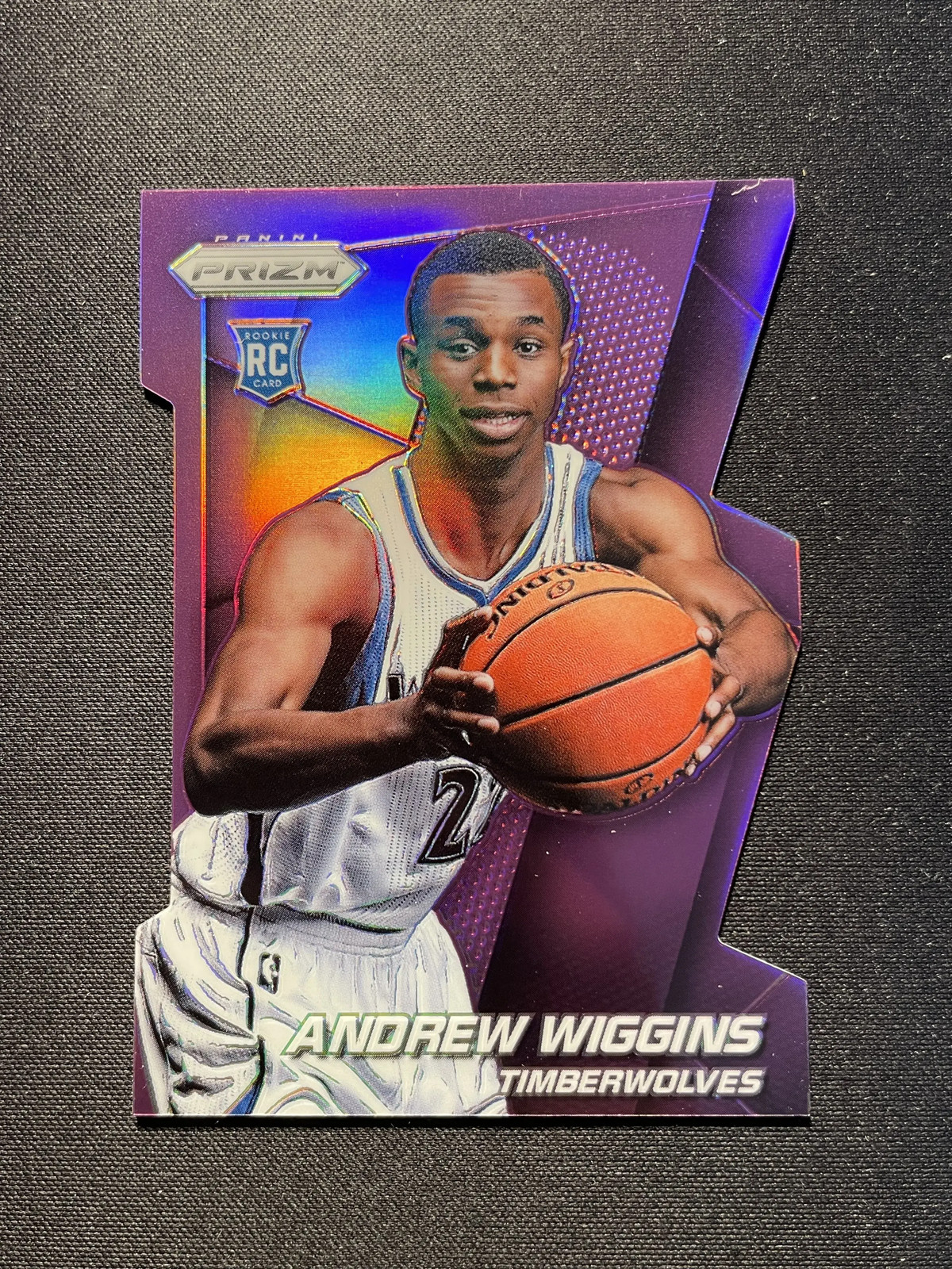 2014-15 Prizm Die Cut Andrew Wiggins #251 Purple /139