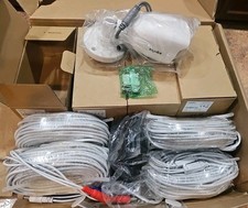  4 Sannce 2MP Turbo HD Bullet Cameras - White C51EQ Complete New Open Box