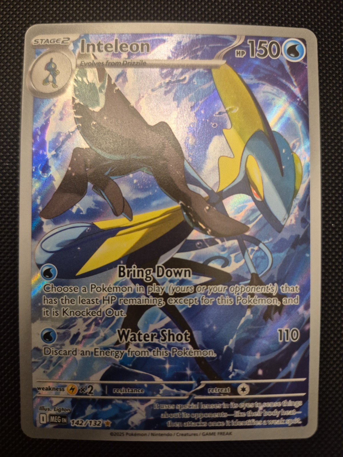 Inteleon 142/132 Me01: Mega Evolution Holo IR English NM