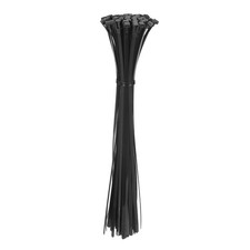 18 Inch Releasable Cable Ties Adjustable Zip Ties Black 100Pcs
