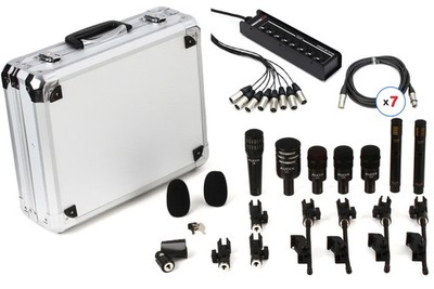 Audix DP7 7-piece Drum Microphone Package with Snake and Cables