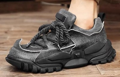 Retro Men's Round Toe Lace up Leather Sport Athletic Shoes Spring outdoor 2026 