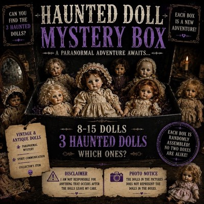   Haunted Doll Mystery Box | 8 15 Vintage Dolls | Find the 3 Haunted Ones!  