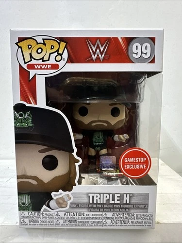 Funko Pop WWE Triple H #99 Gamestop Exclusive Vaulted Summer Slam Pin