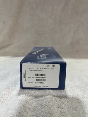 Waters Acquity UPLC BEH HILIC Column 1.7um 2.1x50mm PN: 186003460 Unopened