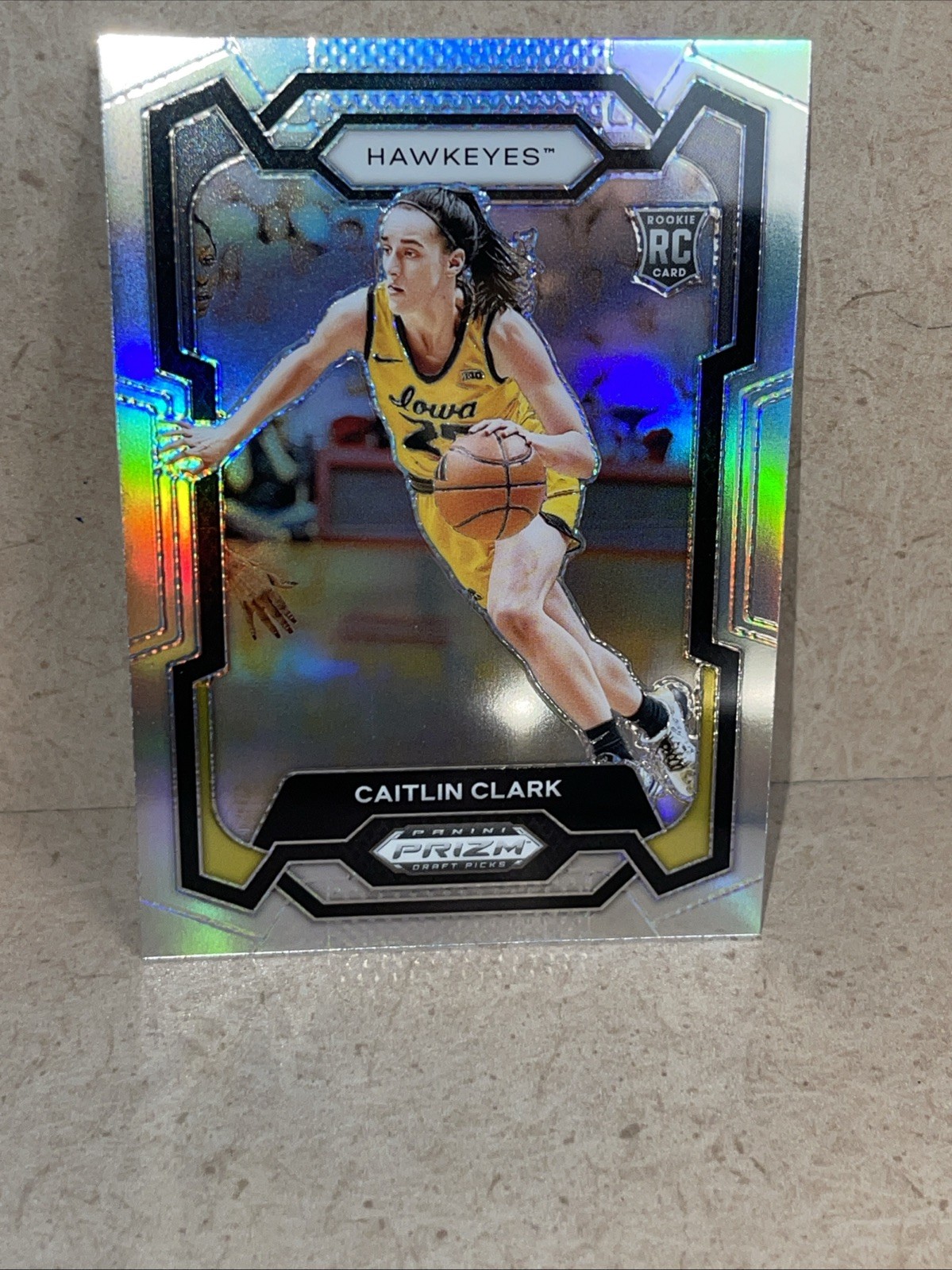 2024 Panini Prizm Draft Picks CAITLIN CLARK SILVER PRIZM IOWA #57 RC Rookie
