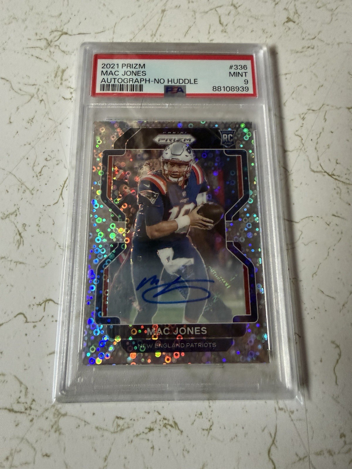 Mac Jones Panini Prizm #336 Autograph No Huddle