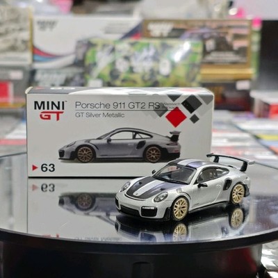 Mini GT #63 Porsche 911 GT2 RS Weissach Package GT Silver Metallic