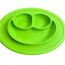 Green Ezpz Ez Pz Green Toddler Plate Bowl Silicone Suction Feeding