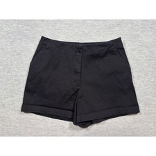 Vtg Y2K Esprit Black Shorts Women Size 11 12 Flat Front Casual Everyday