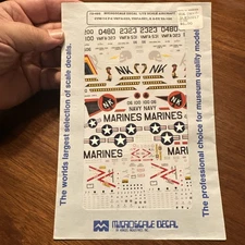 Superscale Decals 720495 1/72 Scale CVW-14 F-4 VMFA323, VMFA531, A-6E VA-196