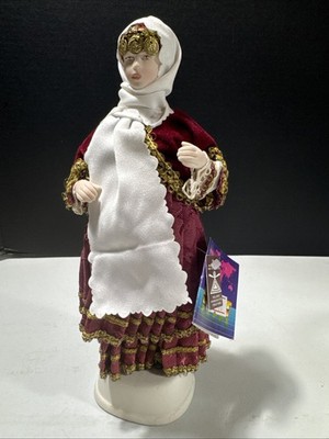 Vintage EVELT Traditional Costume Dress Greek Doll Tsitsimelis Figure KYMI 127