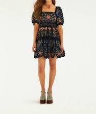Farm Rio Stitched Garden Mini Dress Size XS
