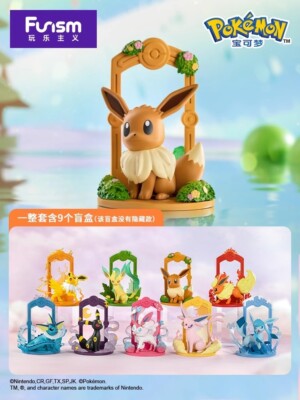 New Funism Pokémon Eevee Evolution Case 9 Blind Box Espeon Sylveon Umbreon