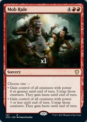 Mob Rule #147 Commander: Innistrad: Crimson Vow Rare