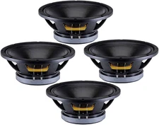 B&C 12MH32 12" Car-Audio Replacement Speaker Woofer Midbass 800W 8-Ohm (Four)