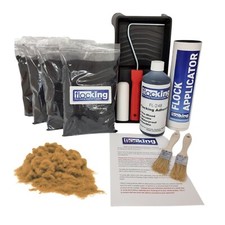 Zestaw flokujący Arena brązowy duży luzem ponad cztery mkw. zestaw Wiele samochodów kryjących