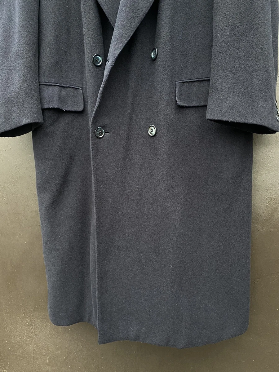 Yves Saint Laurent Vintage 80s 90s pour homme cashmere coat jacket size 52