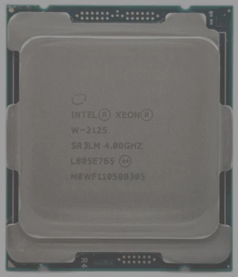 Intel Xeon W-2125 / 4 x 4,00 GHZ/ / LGA 2066 / 8,25MB / 8,0GT/s Prozessor - Bild 1 von 2
