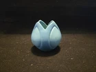 VTG 1937 Van Briggle Blue And Teal 3.5" Tulip Vase MINT! Beautiful Coloring