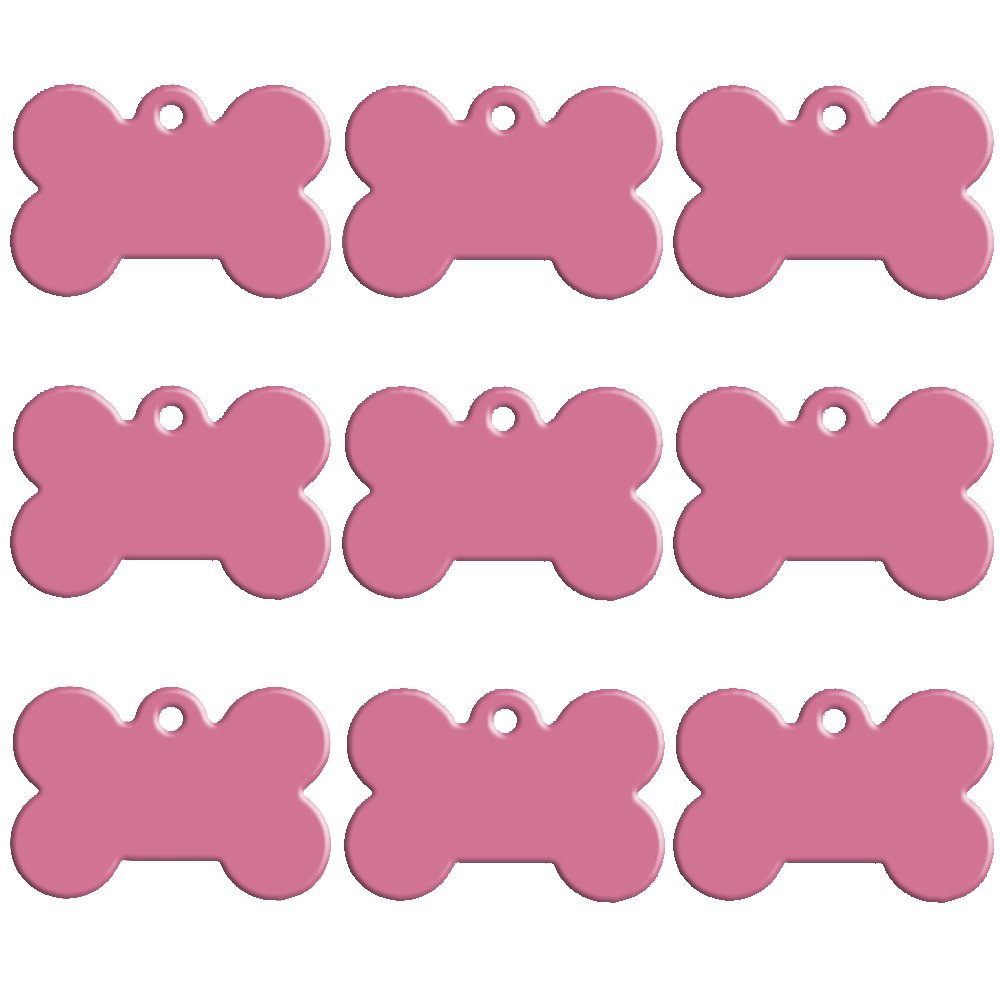 Custom Engraved Personalized Pet Tag ID Dog Cat Name Bone Identity Tags 2 Side E - Foto 9