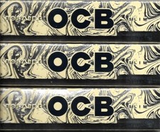 OCB SOLAIRE KING SIZE SLIM CIGARETTE ROLLING PAPERS AND TIPS 3 PACK 96 LEAVES