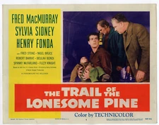 FRED MACMURRAY SYLVIA SIDNEY THE TRAIL OF THE LONESOME PINE RE1955 11X14  LC6983