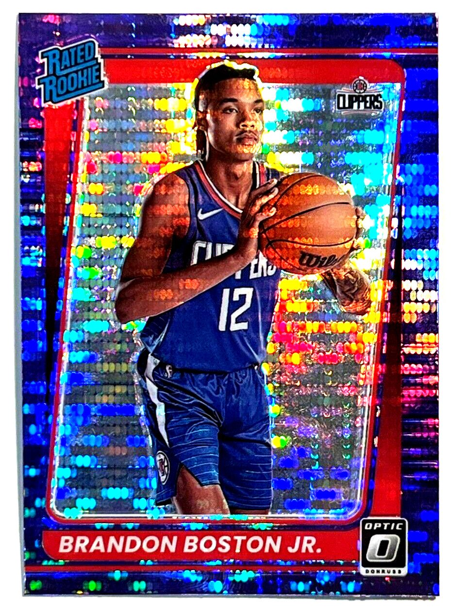 2021-22 Panini Donruss Optic Basketball RC #189 Brandon Boston Jr. Purple Pulsar