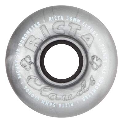 Ricta Wheels 56mm 86a Clouds Metallic Silver Skateboard Wheels