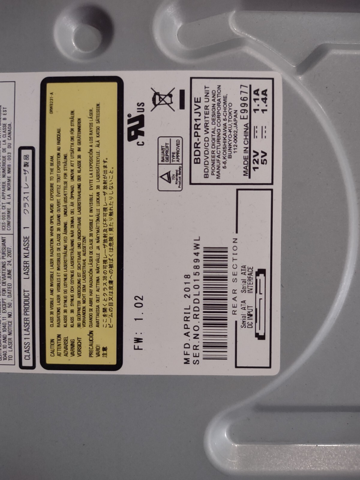 JVC SRHD2700US Bluray Disc and HDD Recorder with HDSDI & HDMI I/O