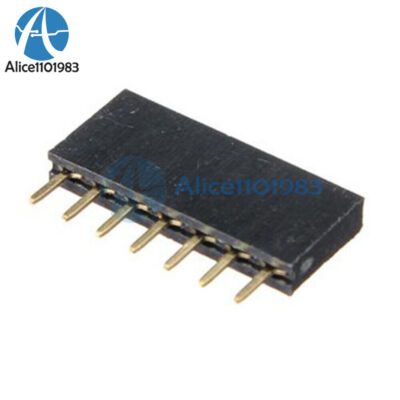 20PCS 1x7 Single Row 7 Pins Pitch 2.54mm PCB Socket Female Header #F13