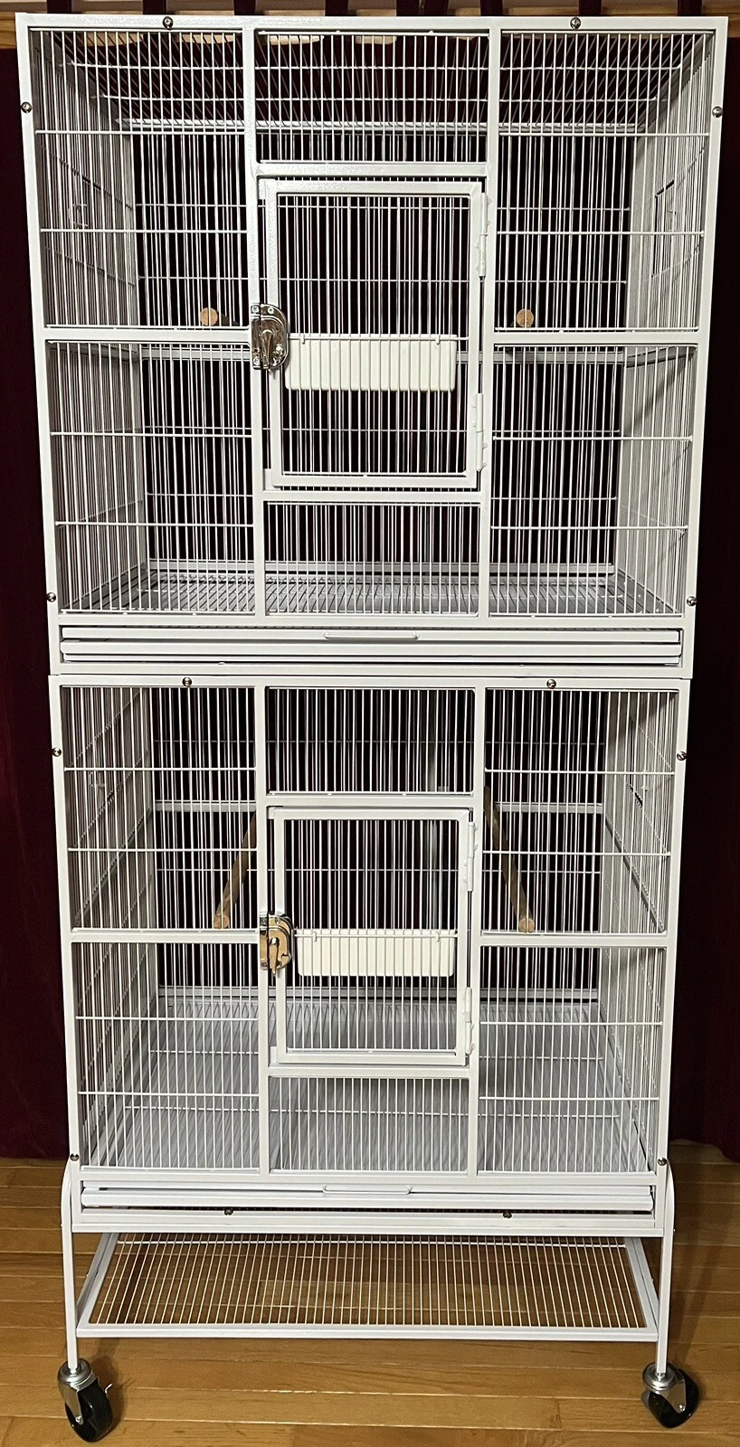 Royal Double Stack Flight Bird Metal Cage. White. New Item!!!
Opens in a new window or tab