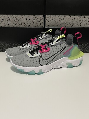 nike react vision grey and pink