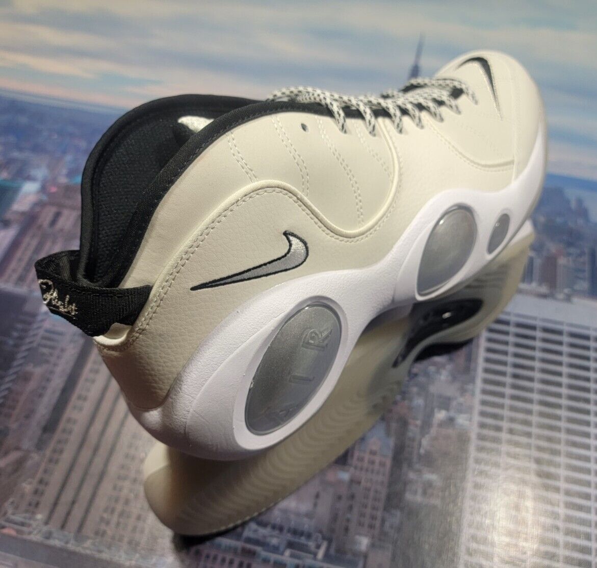 Nike Zoom Flight 95 Jason Kidd Sail/White-Ivory-Black Men Nike Zoom Flight 95 Jason Kidd Sail/White-Ivory-Black Men