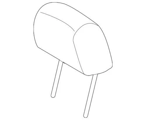Genuine Ford Fiesta 2012-2013 Rear Seat Outer Headrest Leather CE8Z-54611A08-CM