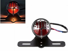 Lámpara de luz de freno trasera "STOP" para motocicleta para Harley Bobber Chopper Café Racer XL