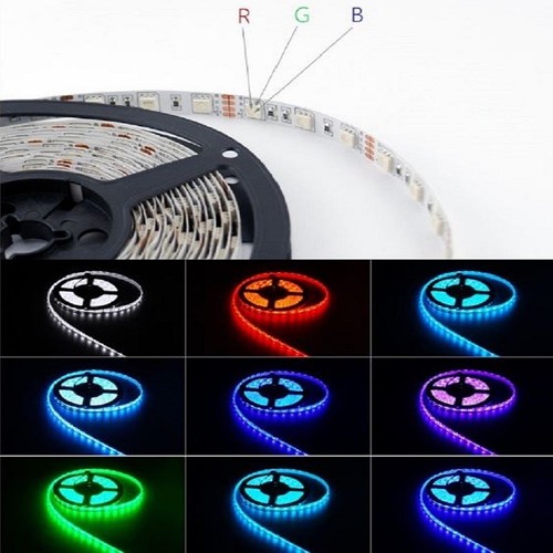 5m Tiras de LED 12V 24V RGB RGBW RGBWW SMD 5050 IP65 Banda regulable Barra - Imagen 160 de 160